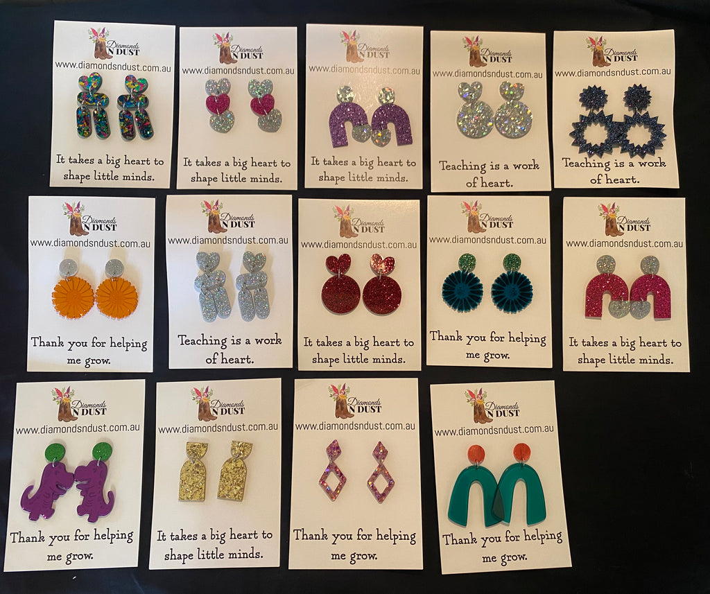 Teacher earrings
