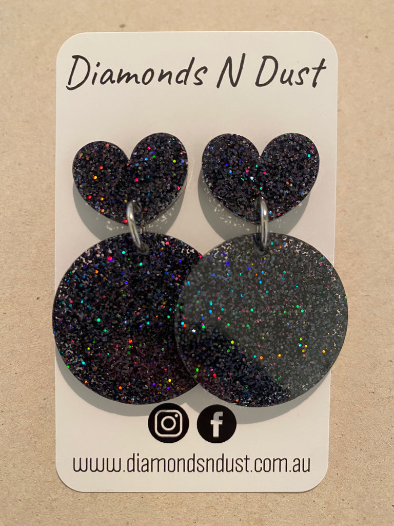 Heart Round Dangles