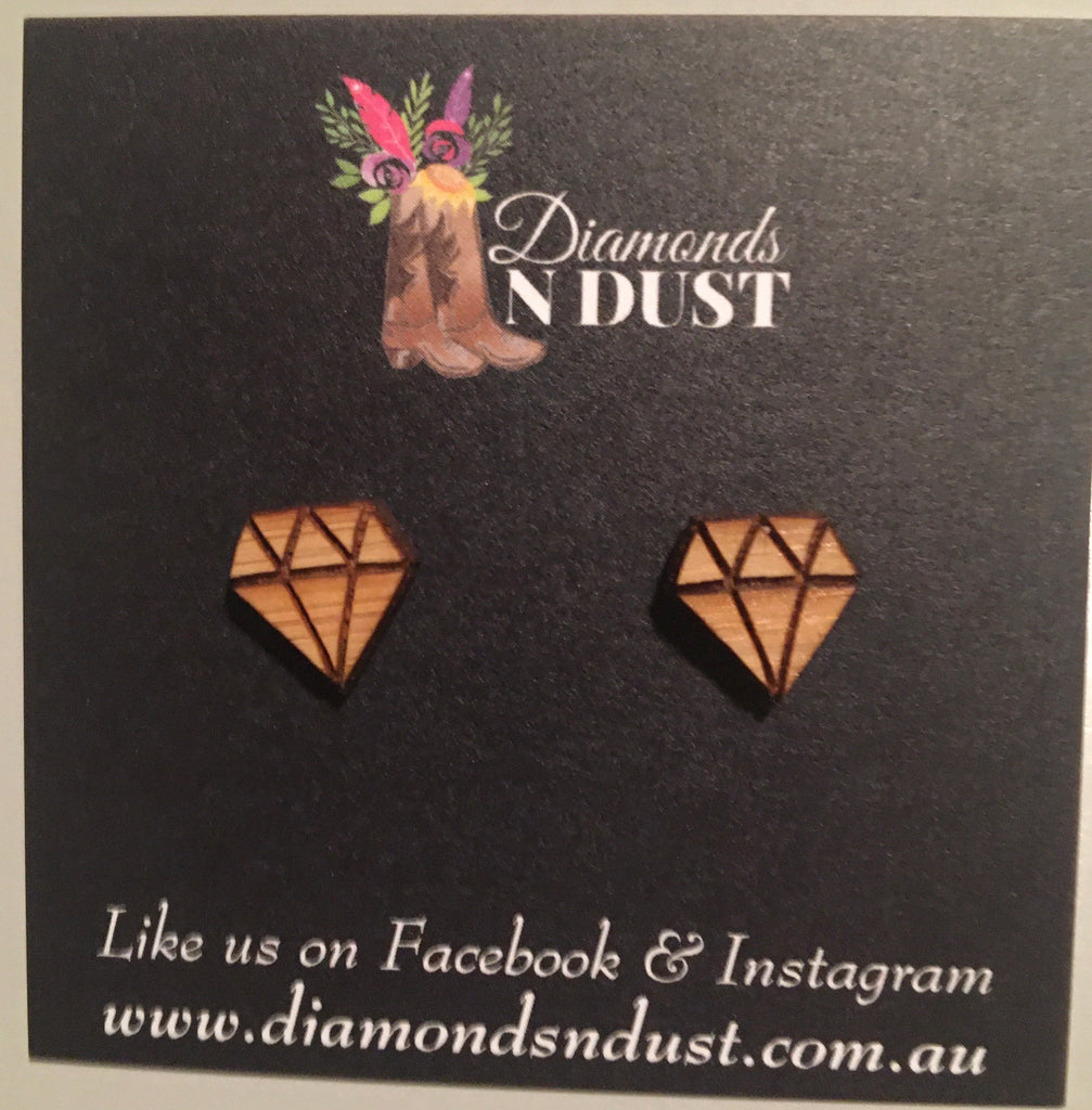 Bamboo Bling Diamond studs