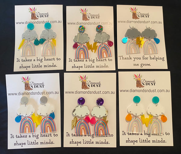 Teacher Rainbow Earrings