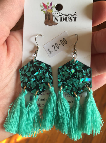 Hexagon Dangles (7 colours)