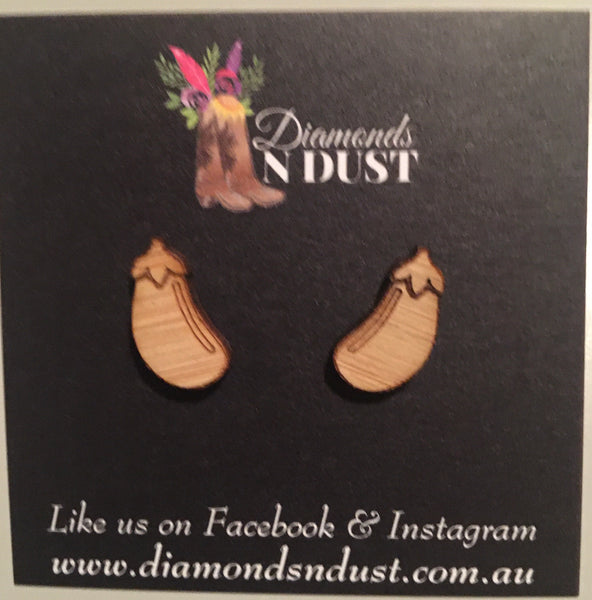 Bamboo Veggie Patch Studs (5 styles)