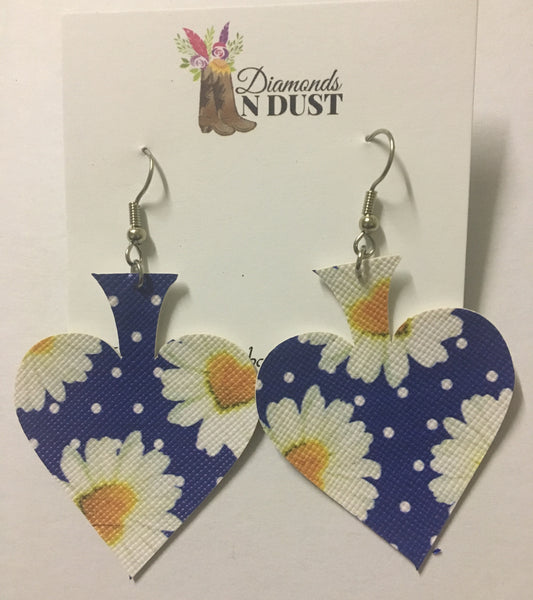 Daisy leatherette Earrings