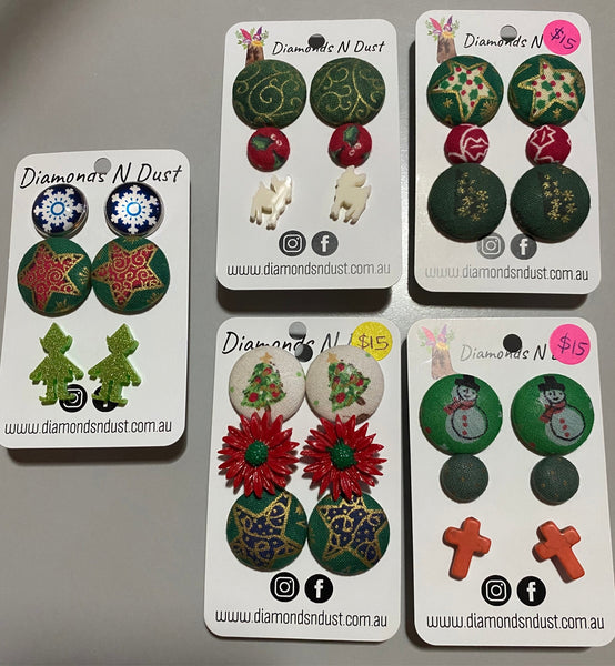 Christmas Studs Packs (6 styles)