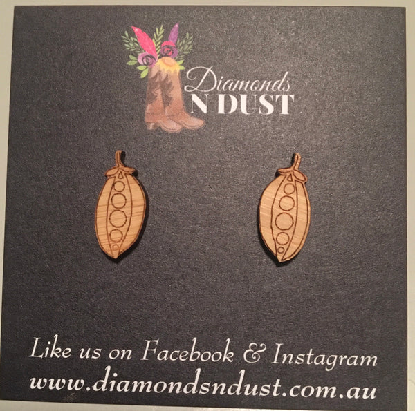 Bamboo Veggie Patch Studs (5 styles)