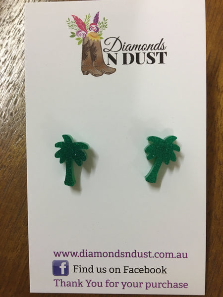 Palm Tree Studs (2 colours)