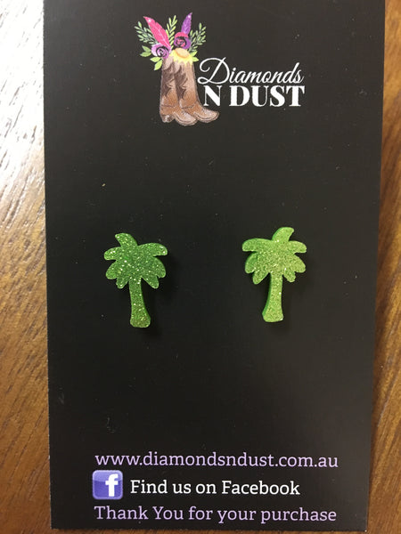 Palm Tree Studs (2 colours)