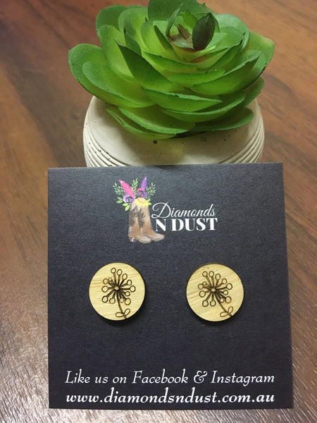 Bamboo Blossom Stud earrings