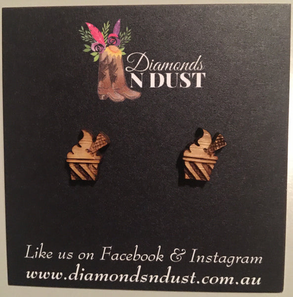 Bamboo Ice cream Studs (2 Styles)