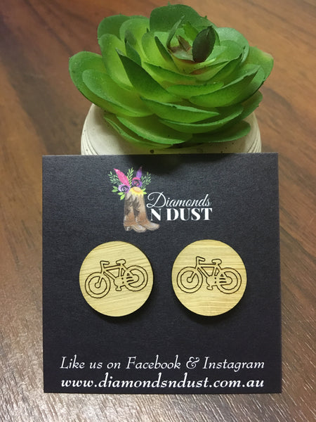 Bamboo Bicycle Studs (2 sizes)