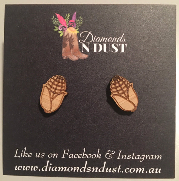 Bamboo Veggie Patch Studs (5 styles)
